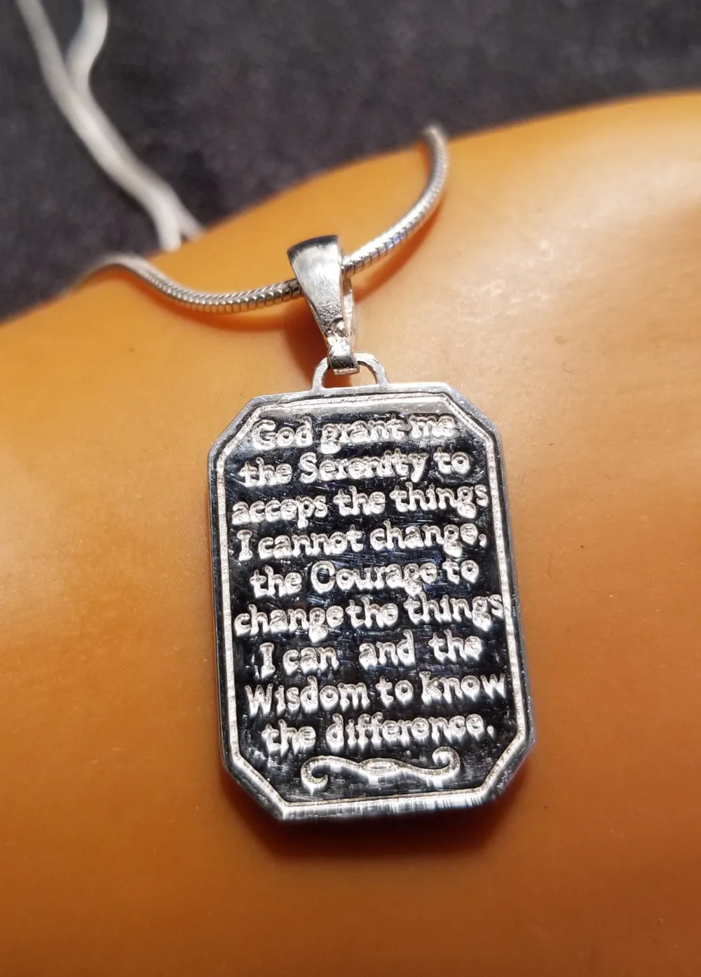 ssj004- Serenity Prayer Pendant