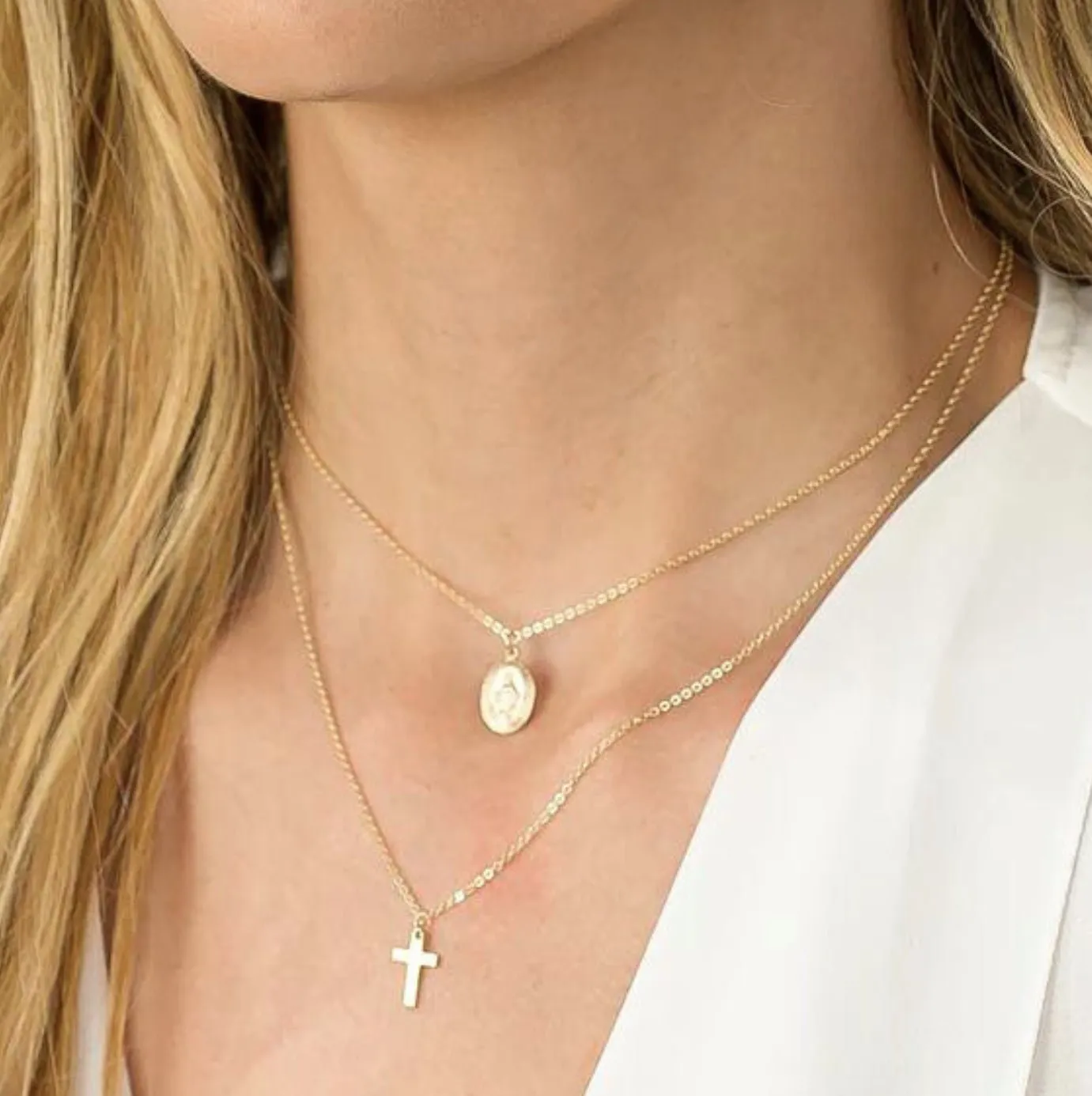 St. Christopher Mini Pendant Necklace