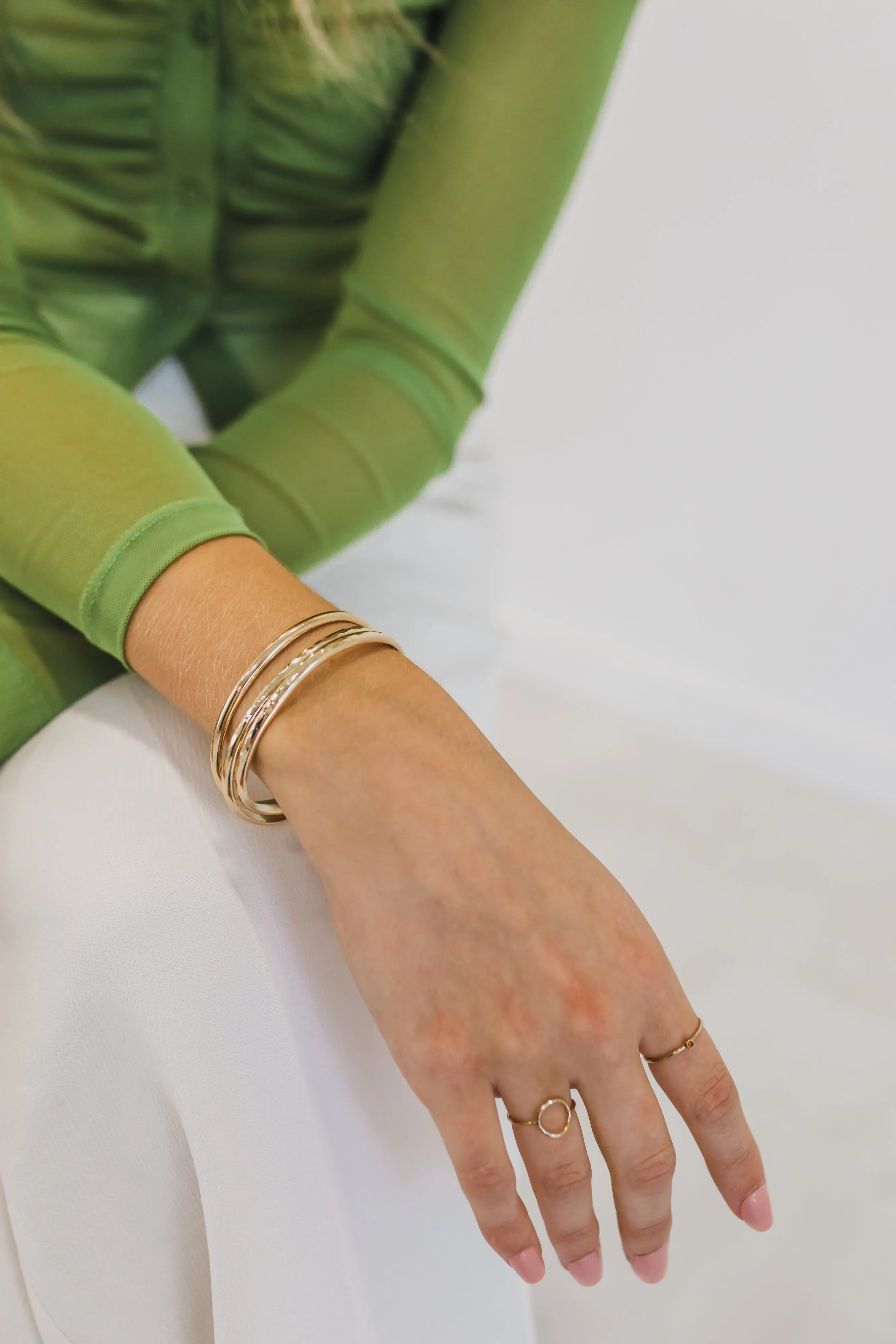 stacking birthstone ring {yellow gold}