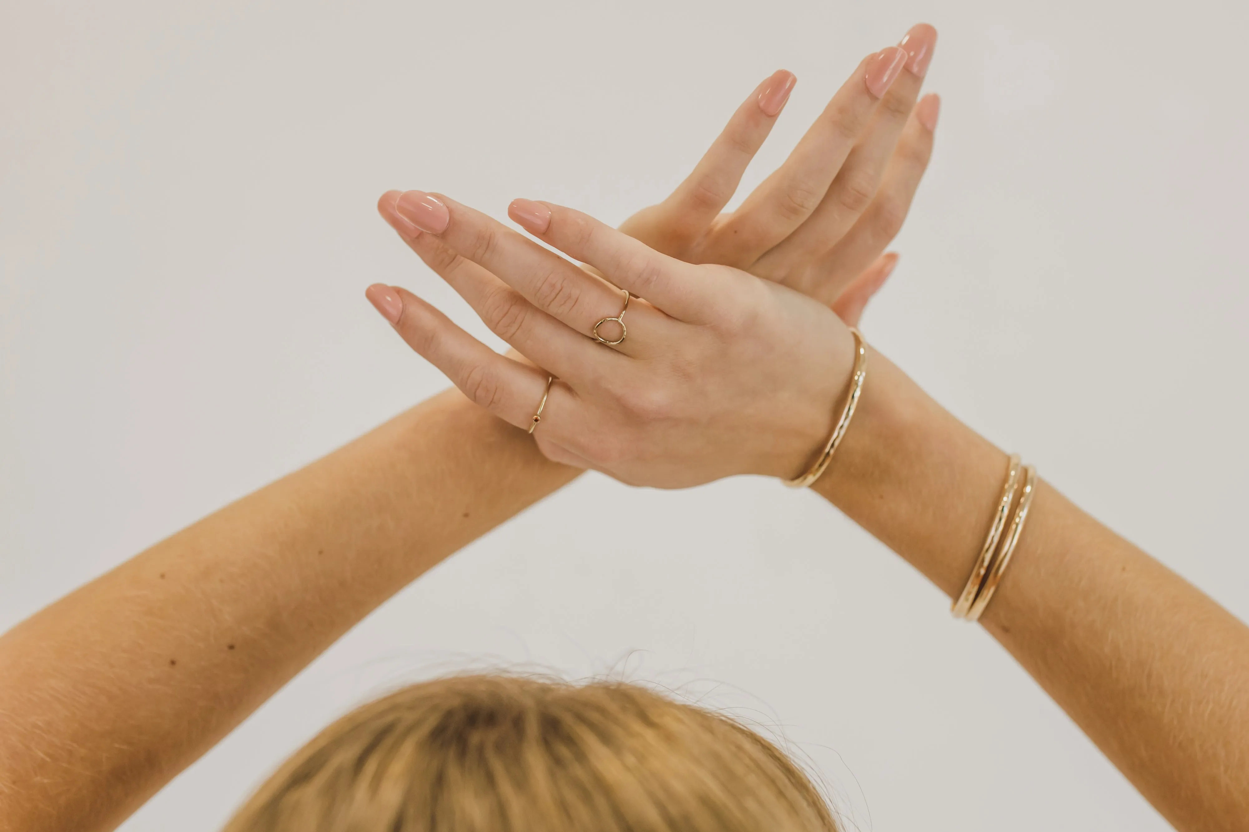 stacking birthstone ring {yellow gold}