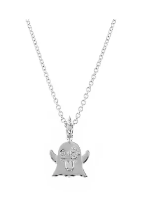 STOLEN GIRLFRIENDS CLUB PUNK GHOST WHITE TOPAZ NECKLACE JWL4-24-61