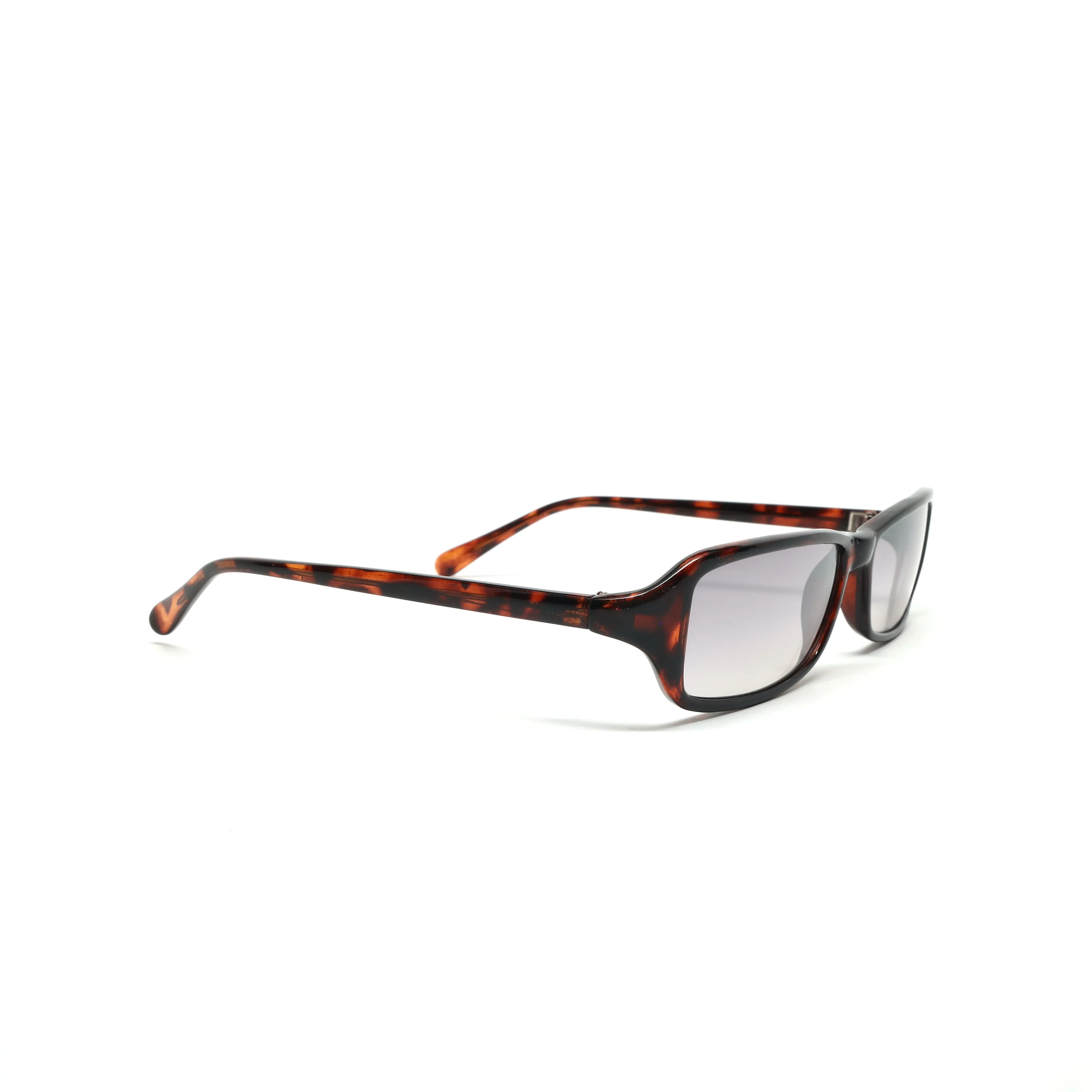 //Style 21// Vintage 90s Rectangle Frame Sunglasses - Tortoise Grey