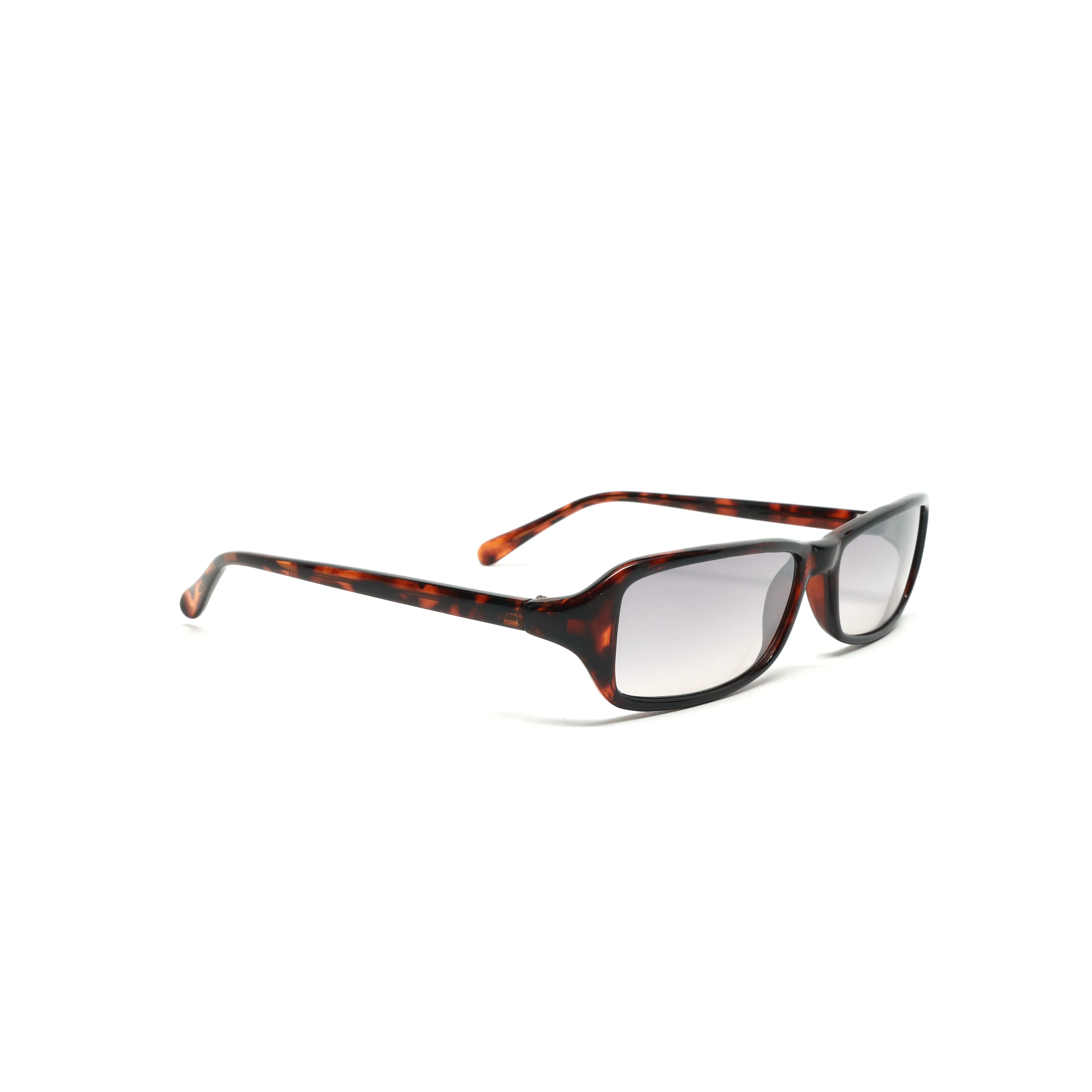 //Style 21// Vintage 90s Rectangle Frame Sunglasses - Tortoise Grey
