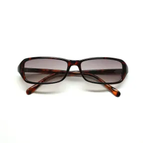 //Style 21// Vintage 90s Rectangle Frame Sunglasses - Tortoise Grey