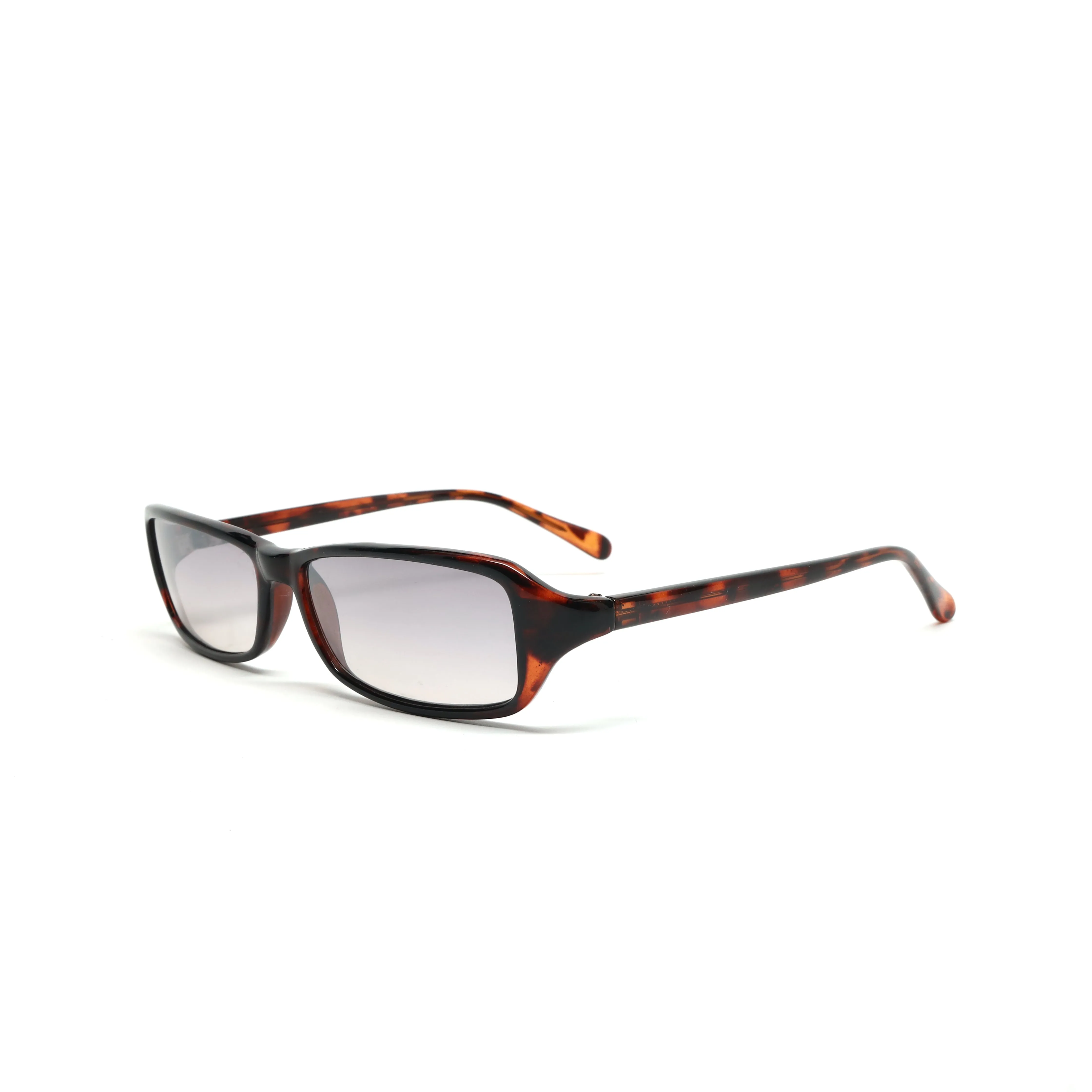 //Style 21// Vintage 90s Rectangle Frame Sunglasses - Tortoise Grey