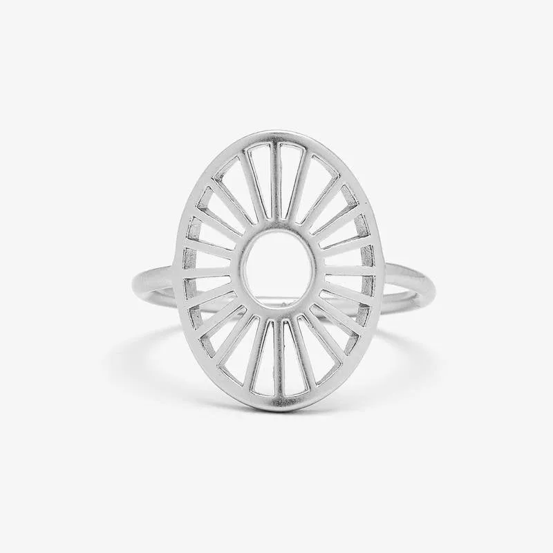 SUNBURST { RING } Silver