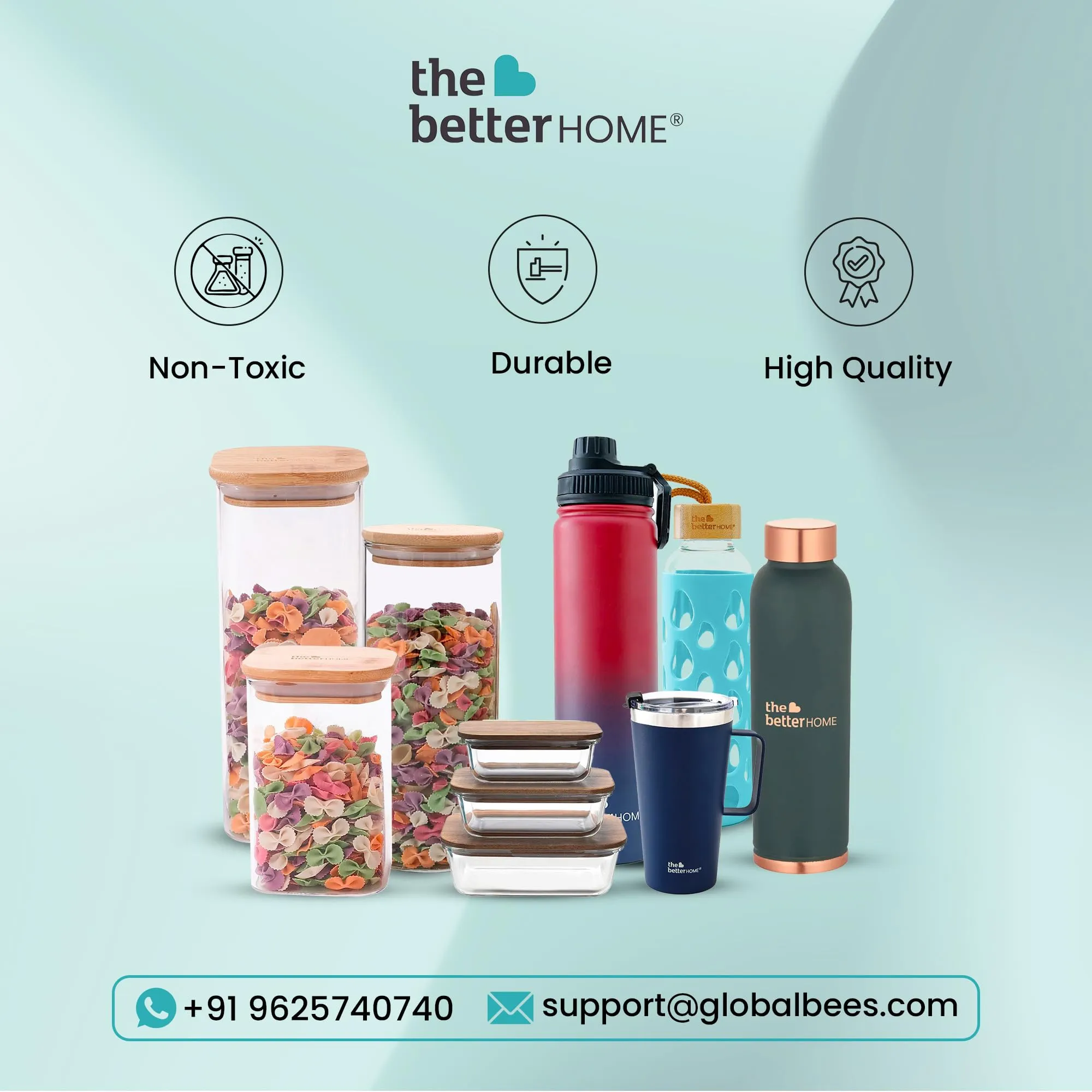 The Better Home Zest Juice Glasses Set of 4 (270ml Each) | Water Glasses | Cold Drink Glass | Lead Free Drinking Glasses | Kitchen Gift Items | Assorted Set | Kaanch Ke Glass | Housewarming Gifts
