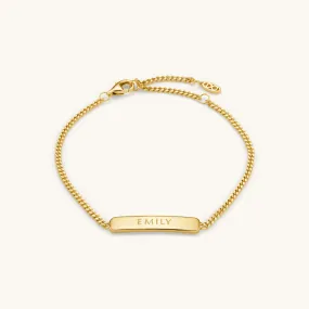 The Engraved Bracelet Gold