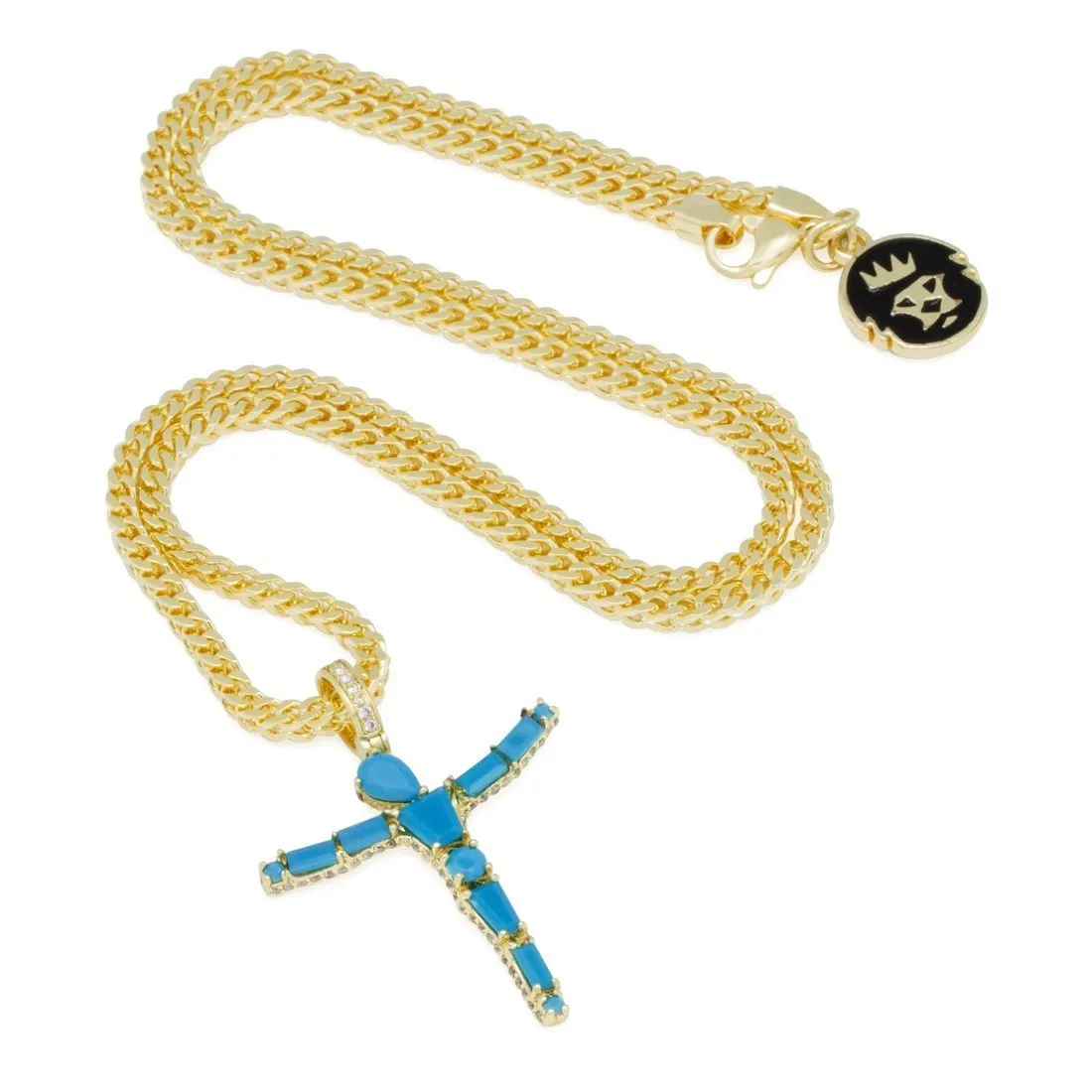 The Turquoise Crucifix Cross Necklace