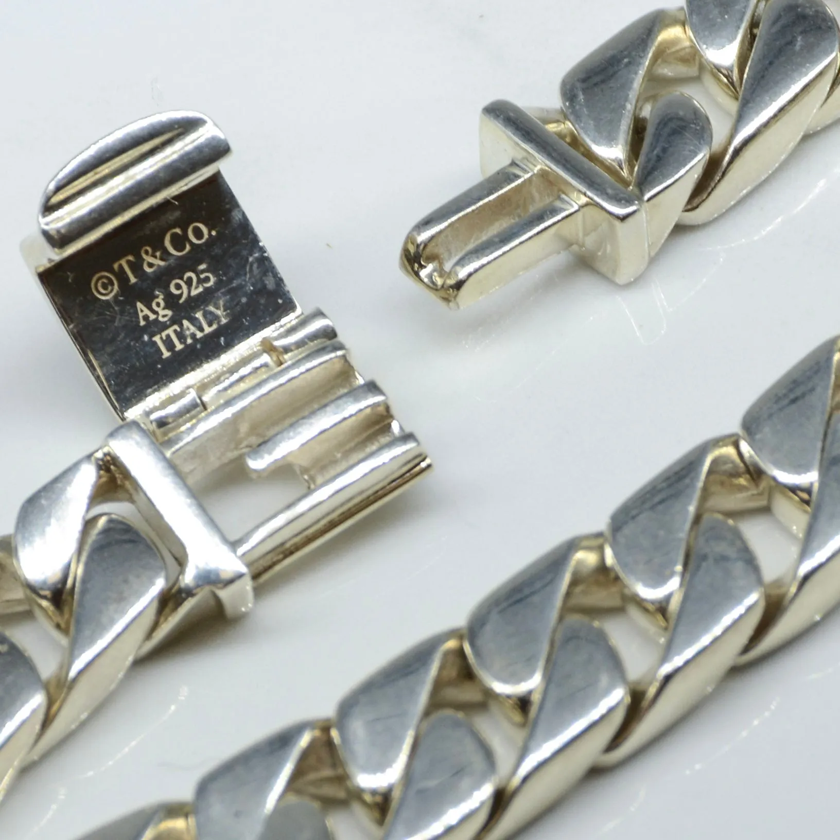 'Tiffany & Co.' Curb Link Bracelet in Sterling