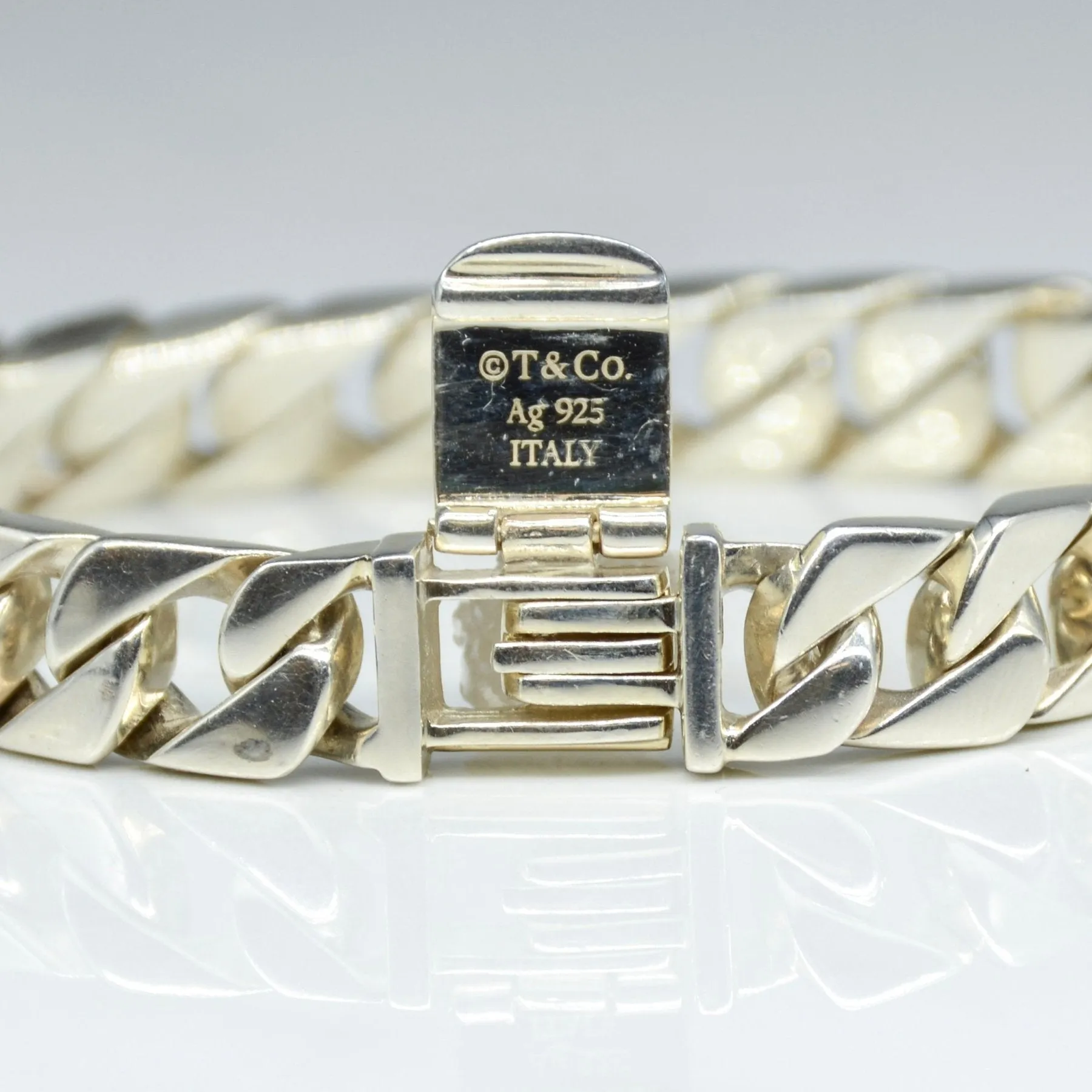 'Tiffany & Co.' Curb Link Bracelet in Sterling