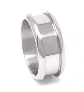 Titanium Ring Core (Bevelled) & Screw fitment (10mm - 6mm groove)
