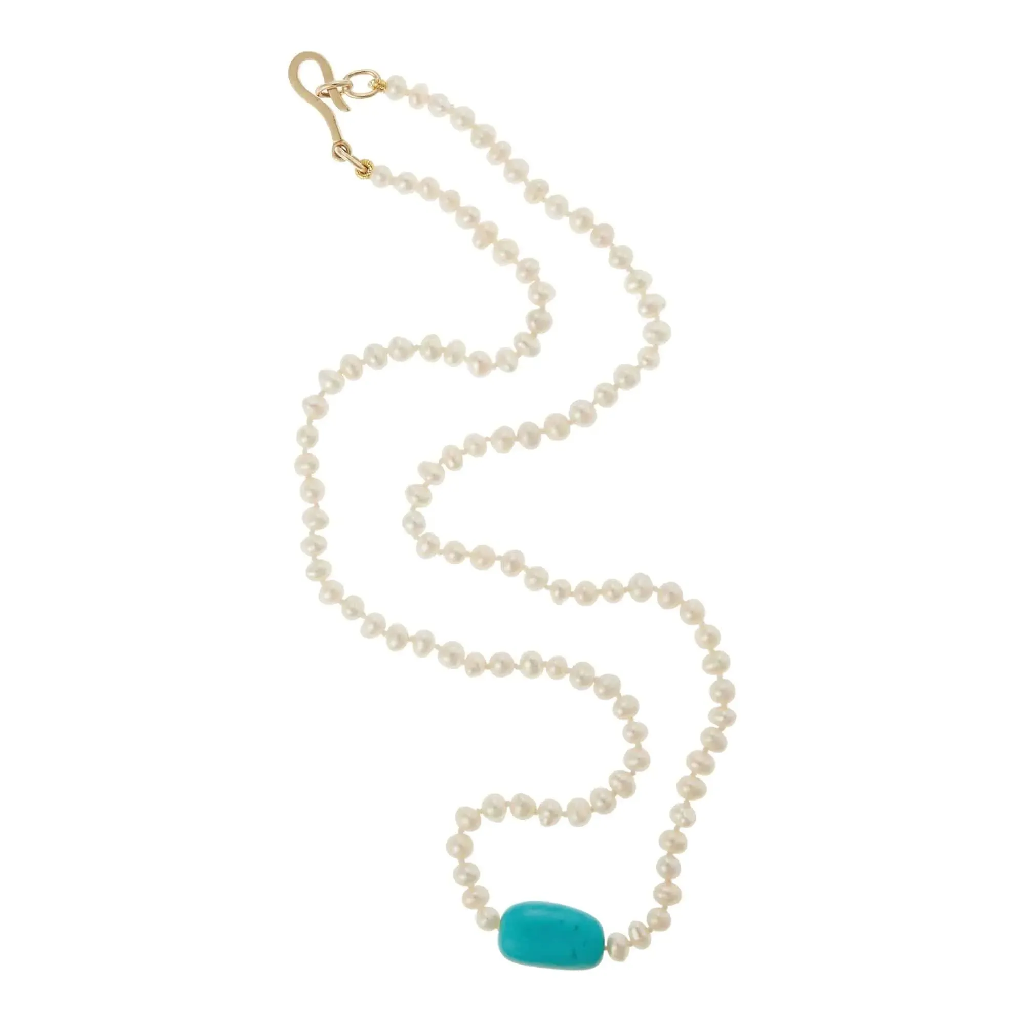 Turquoise Pearl Necklace (45cm)