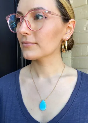 Turquoise Teardrop Pendant