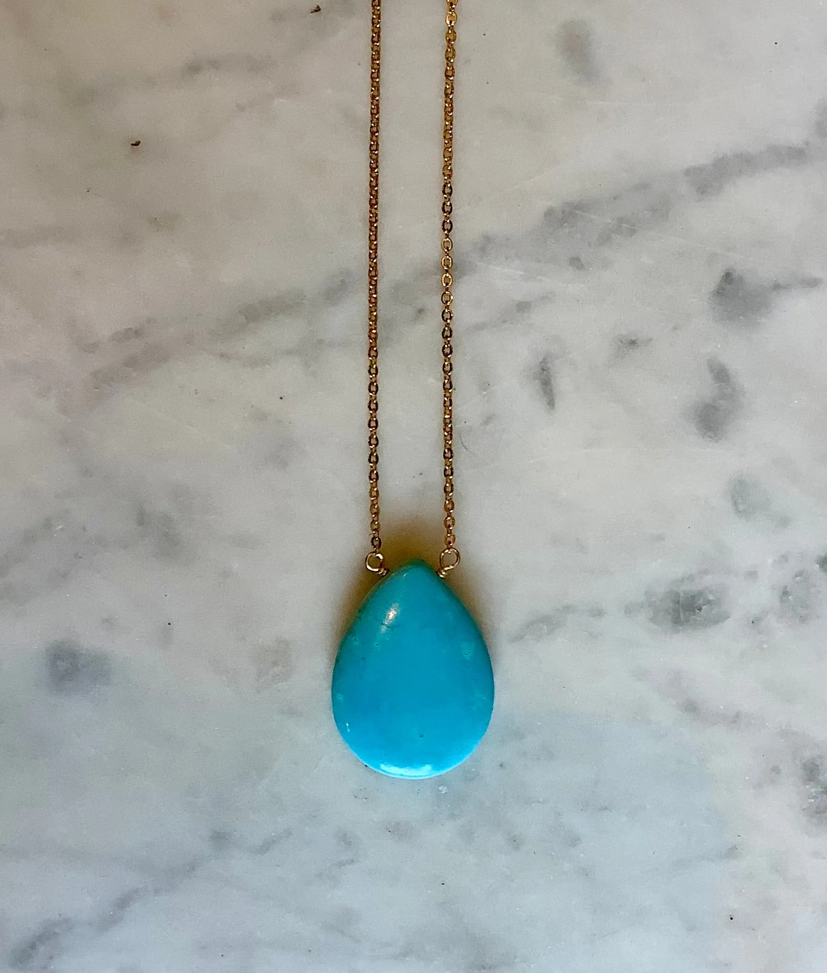 Turquoise Teardrop Pendant