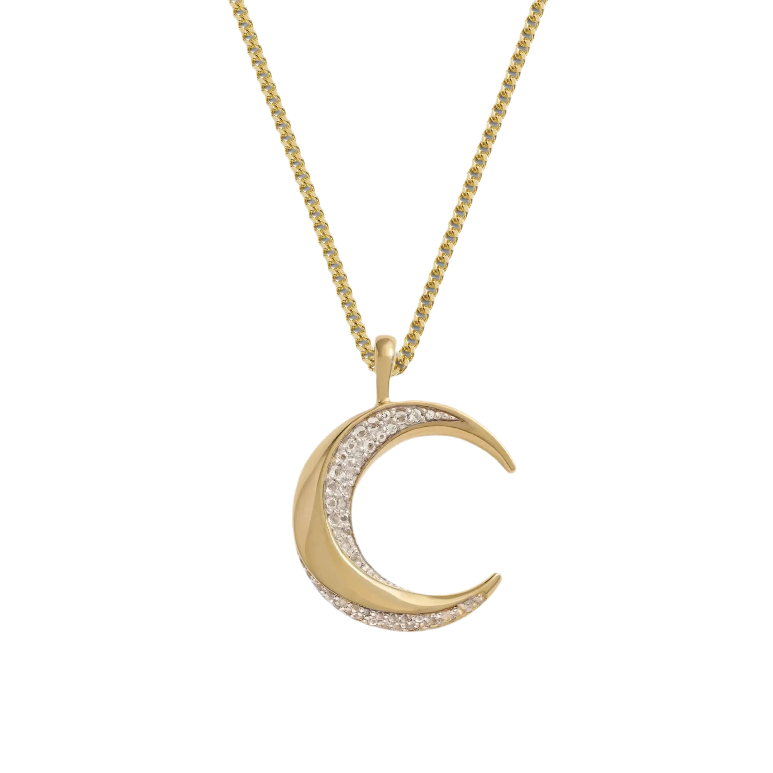 Twisted Moon Necklace by Awe Inspired