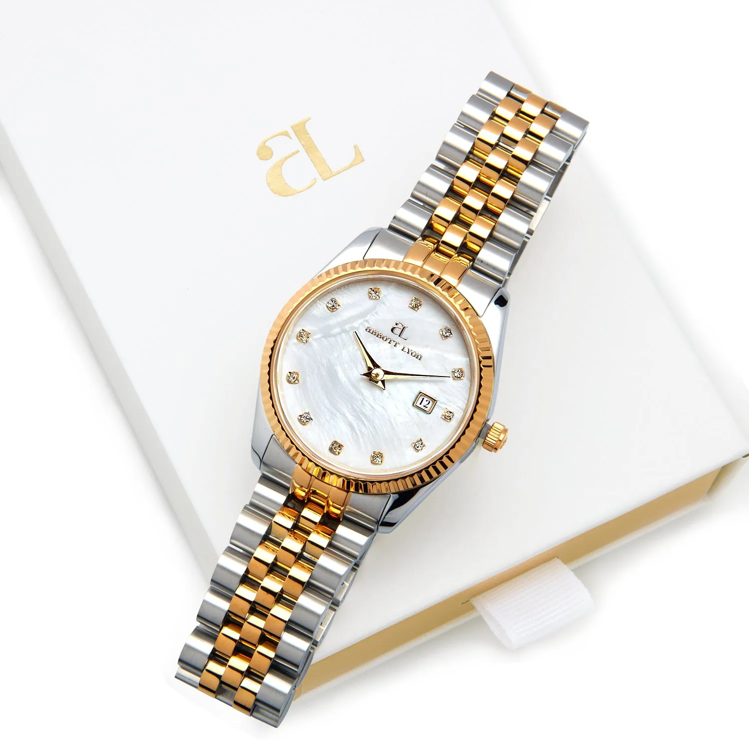 Two Tone Pearl Link Belgravia 36 Watch