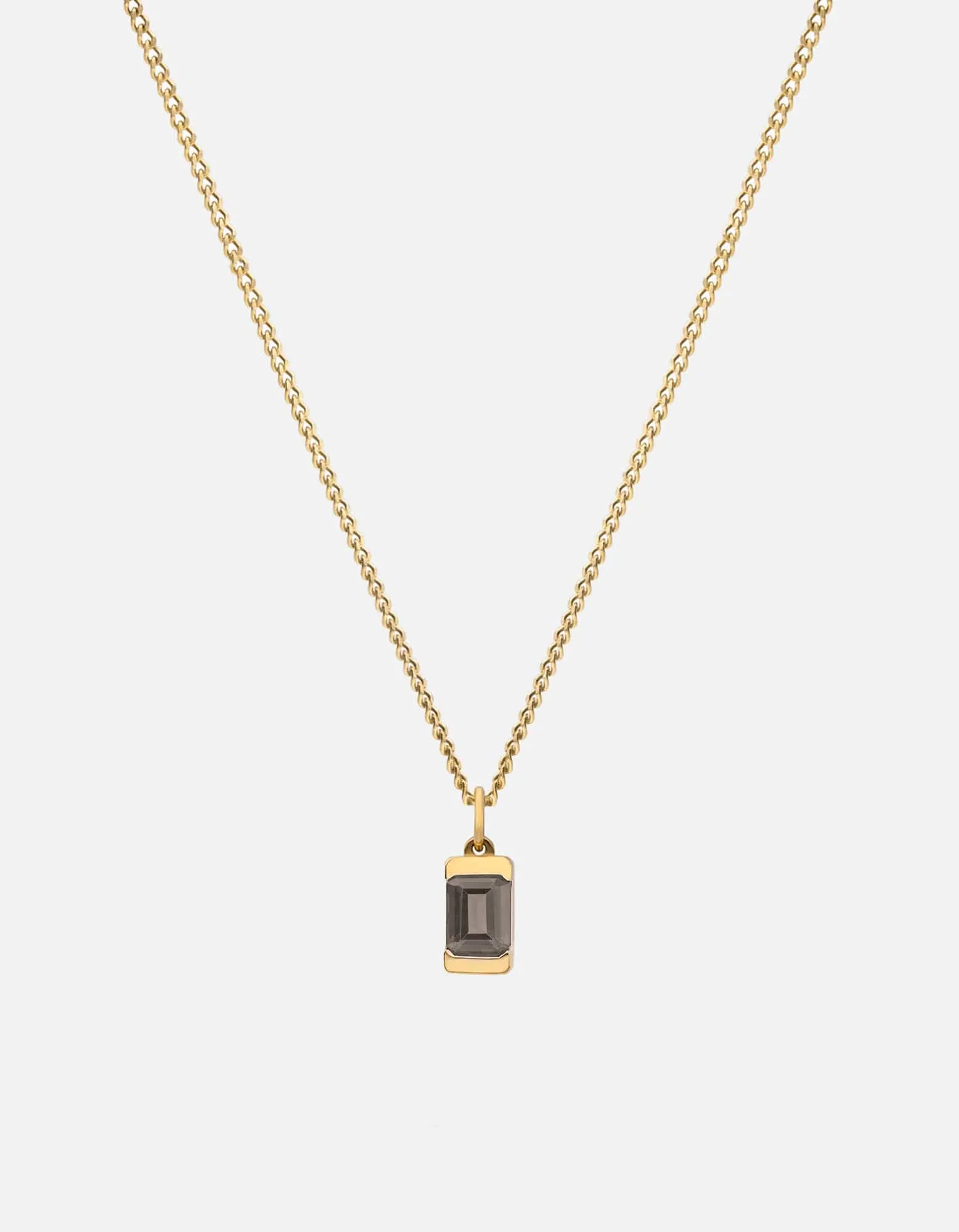 Valor Gray Topaz Necklace, Gold Vermeil