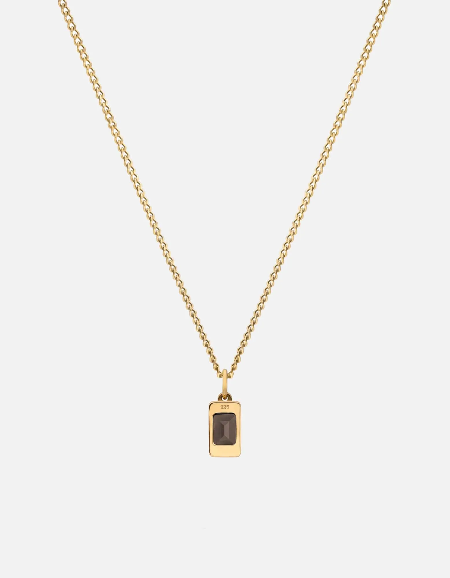 Valor Gray Topaz Necklace, Gold Vermeil
