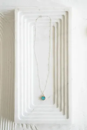 Veda Mosaic Turquoise Necklace