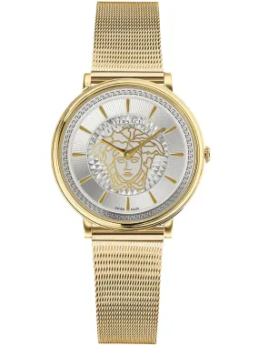 Versace Ladies Watch V-Circle 38mm Gold VE8102319