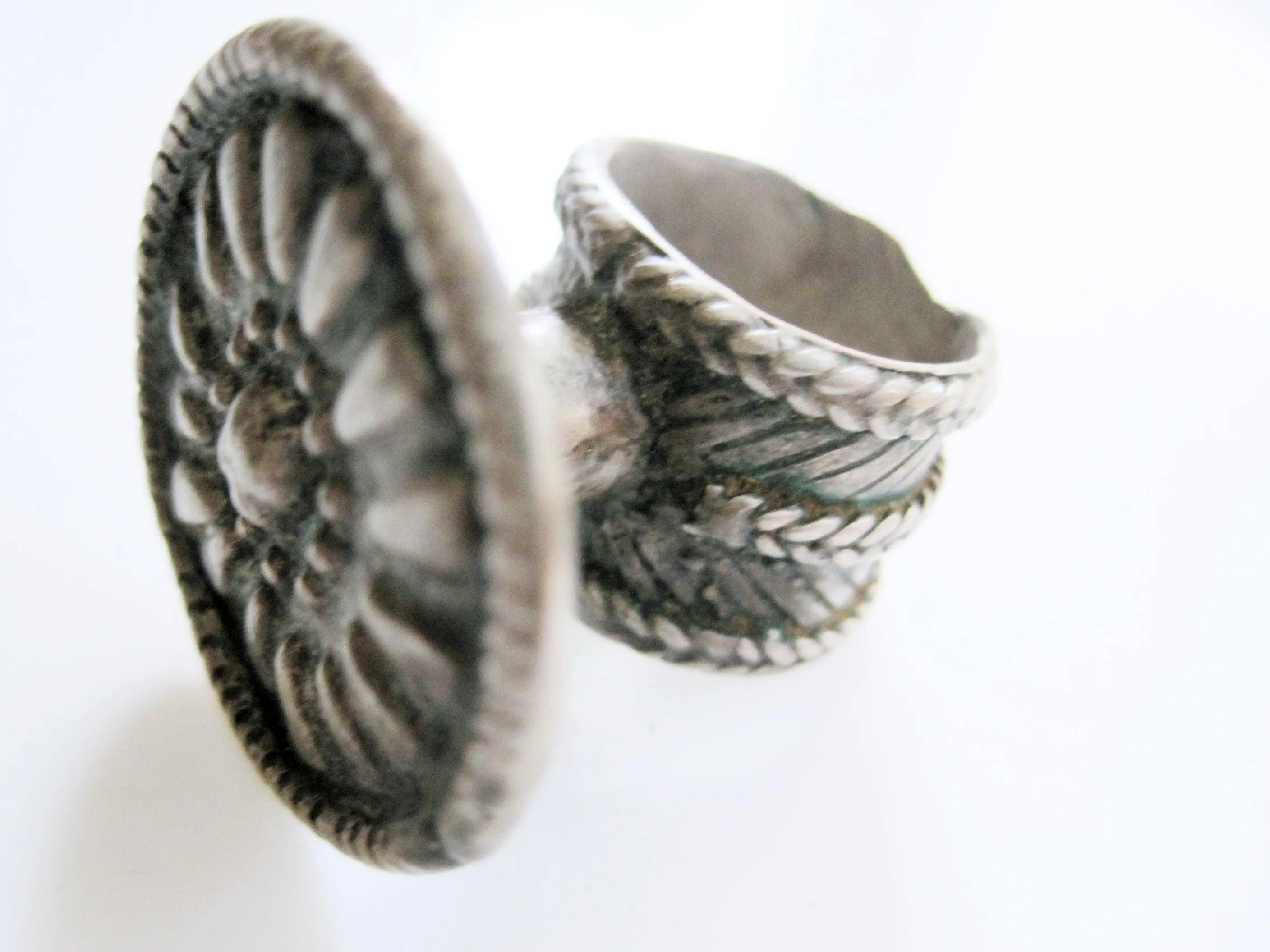 Vintage Ethiopian or Yemeni Tower Ring Size 5