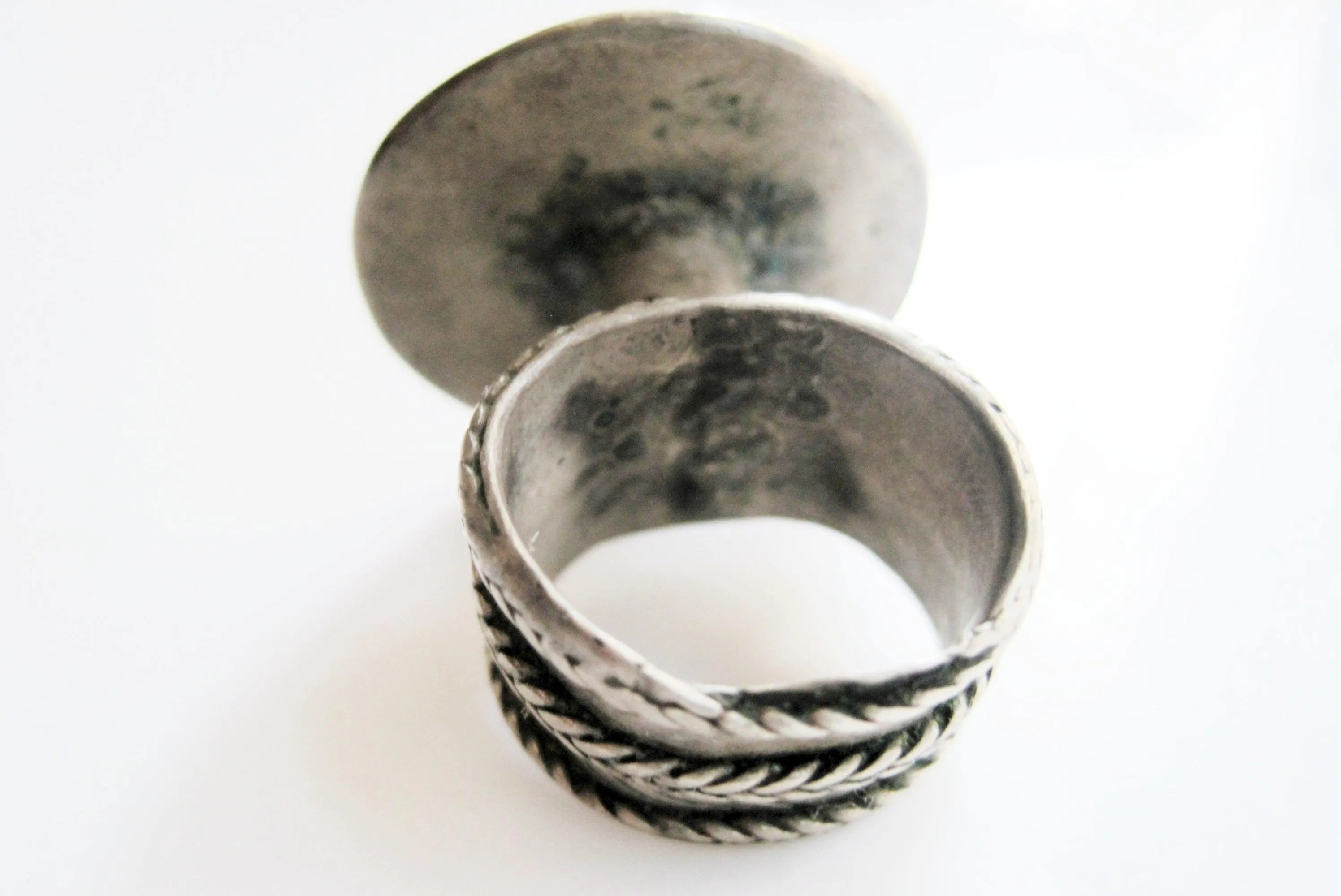 Vintage Ethiopian or Yemeni Tower Ring Size 5