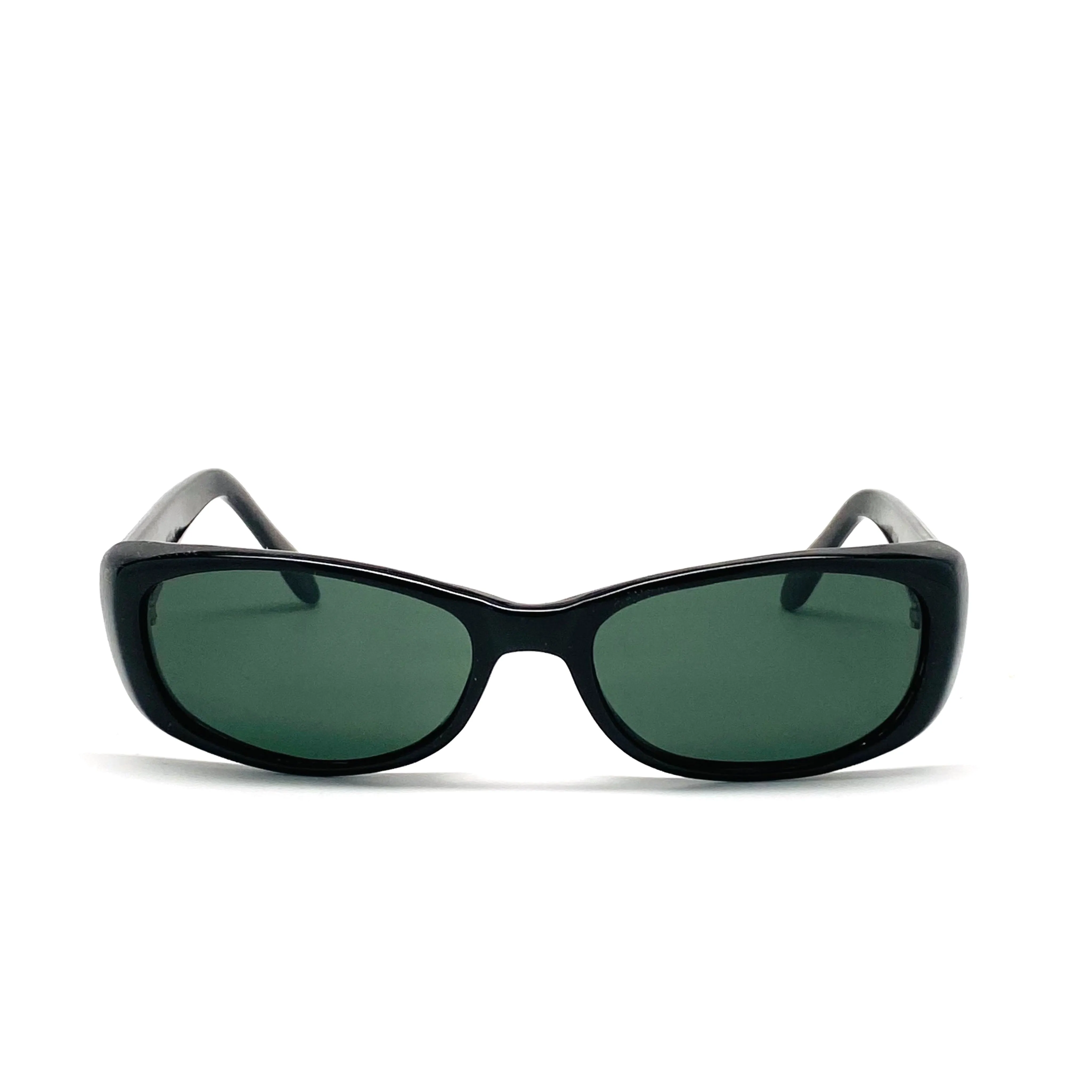 Vintage Small Sized 90s Mod Rectangle Sunglasses - Black