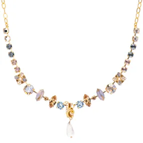 Wallflower Marquise and Round Necklace in "Earl Grey" *Preorder*