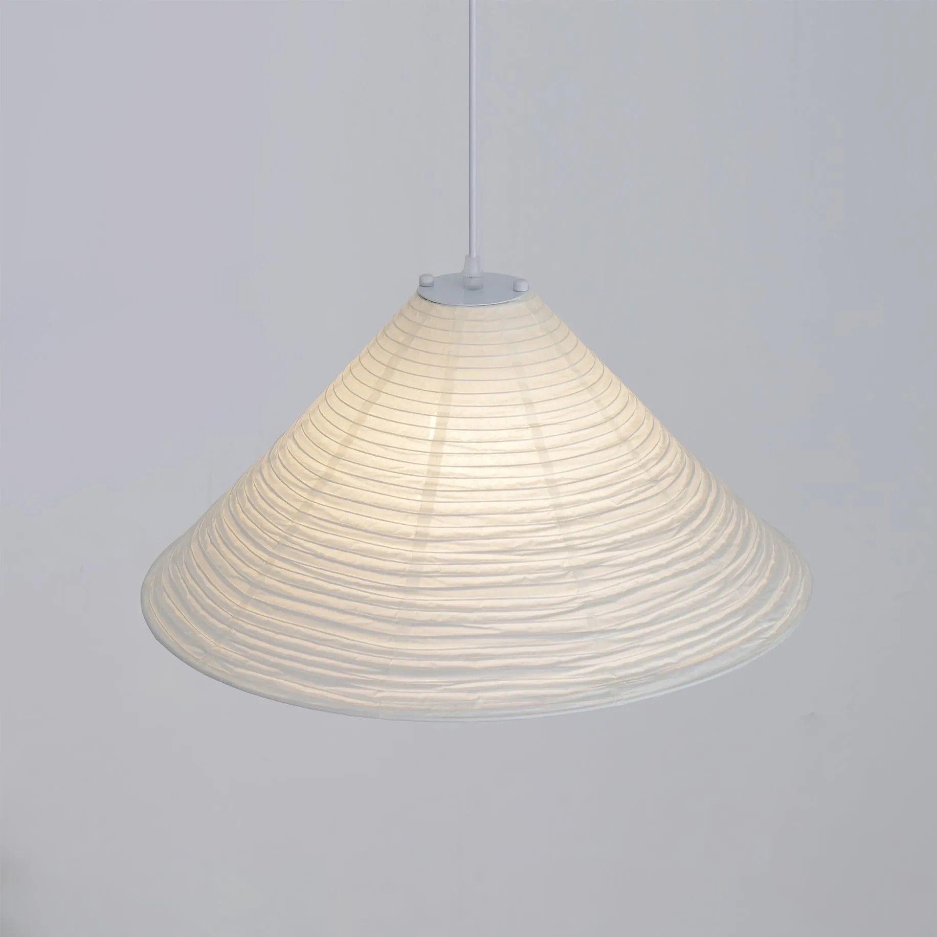 Washi Paper Pyramid Pendant Lamp