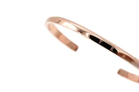 Water Cuff Bracelet in Red Gold