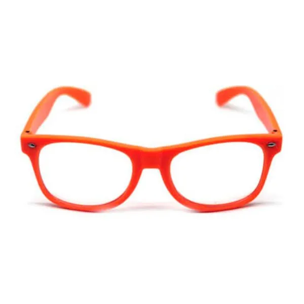 Wayfarer Party Glasses - Orange