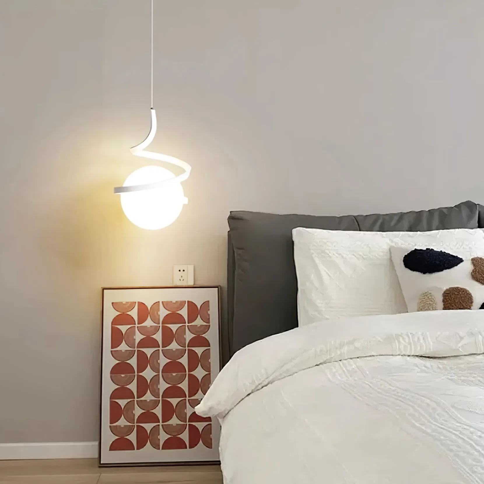 Wire Pendant Lamp 7″- 11.4″