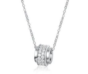 Women's Necklace 925 Silver Platinum-Plated Pendant Necklace  Gift for Girls