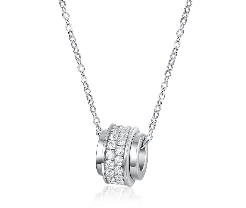 Women's Necklace 925 Silver Platinum-Plated Pendant Necklace  Gift for Girls
