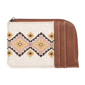Wrangler Women's Southwestern Print Coffee Mini Zip Card Case WG2202-W005CF