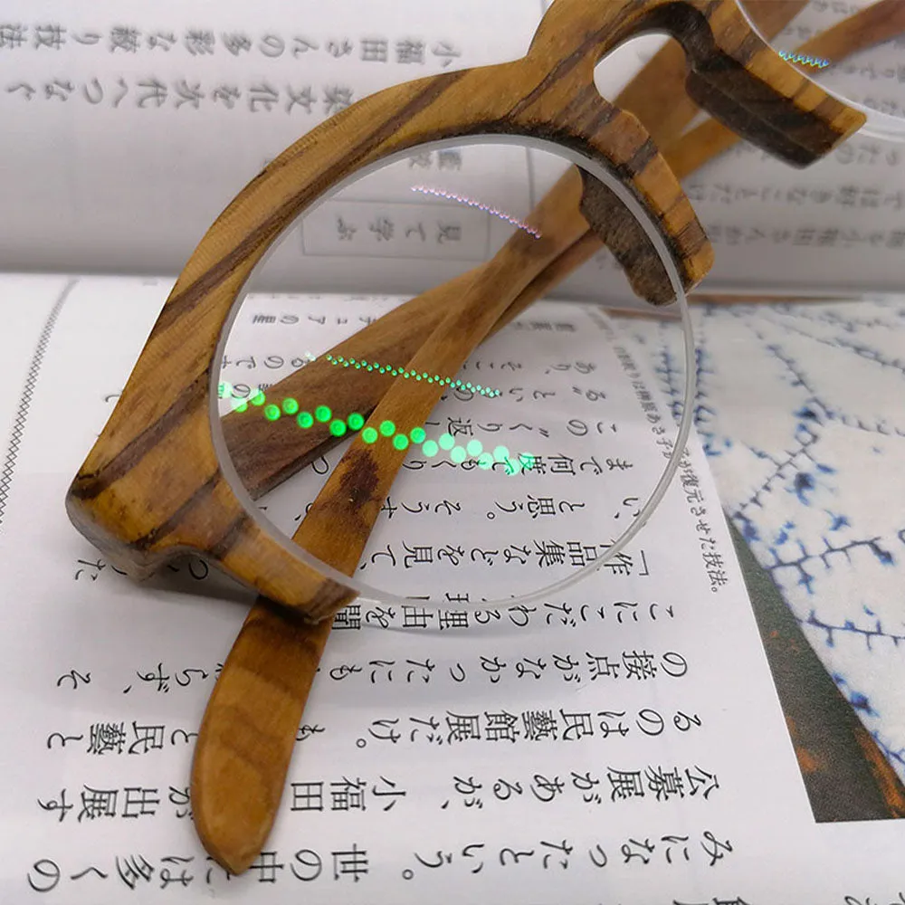 zebra wood Semi-rimless THANKS