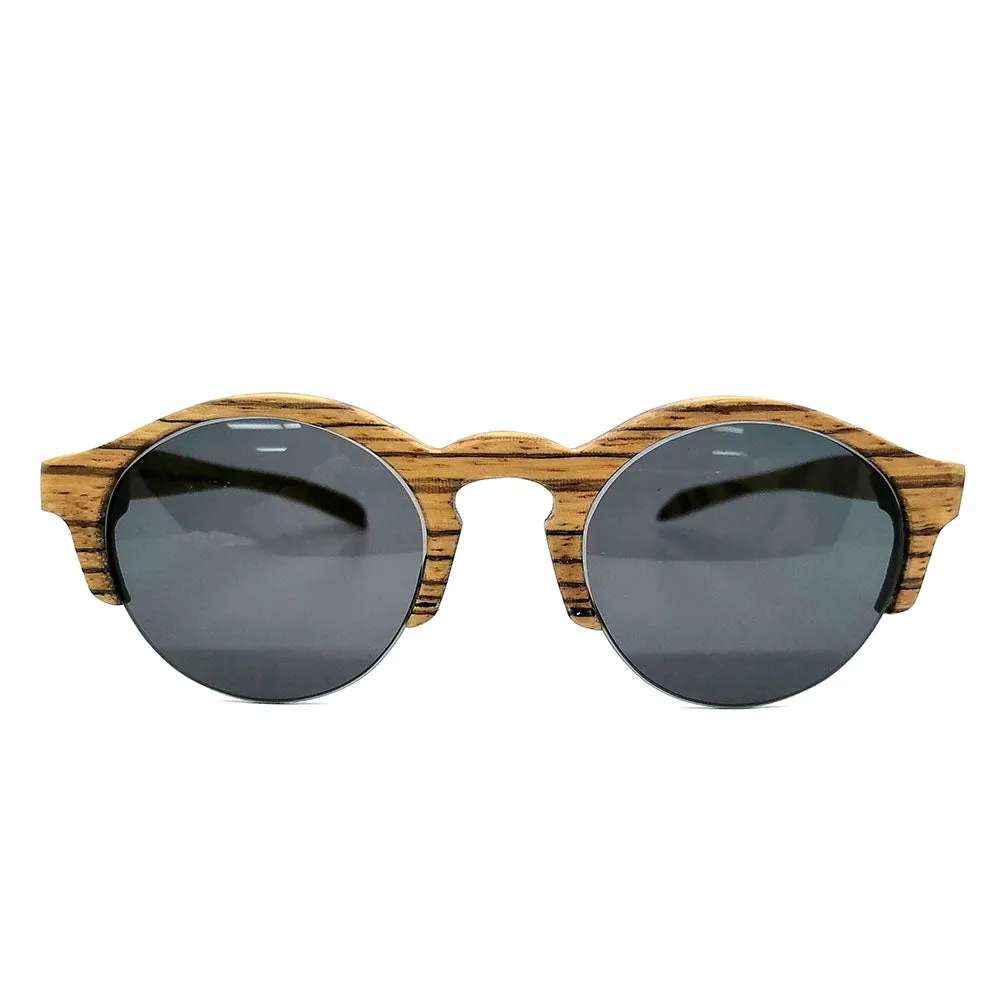 zebra wood Semi-rimless THANKS