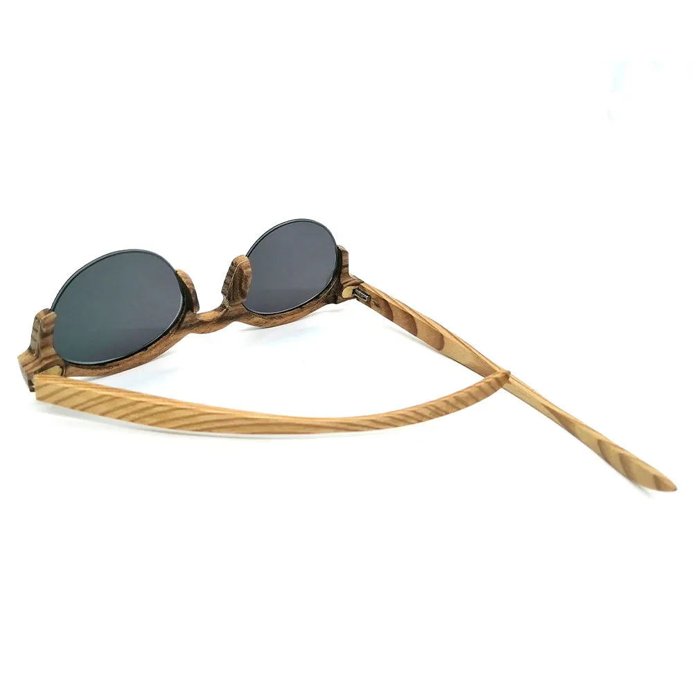 zebra wood Semi-rimless THANKS