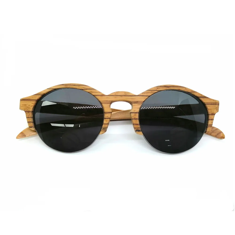zebra wood Semi-rimless THANKS