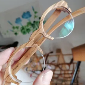 zebra wood Semi-rimless THANKS