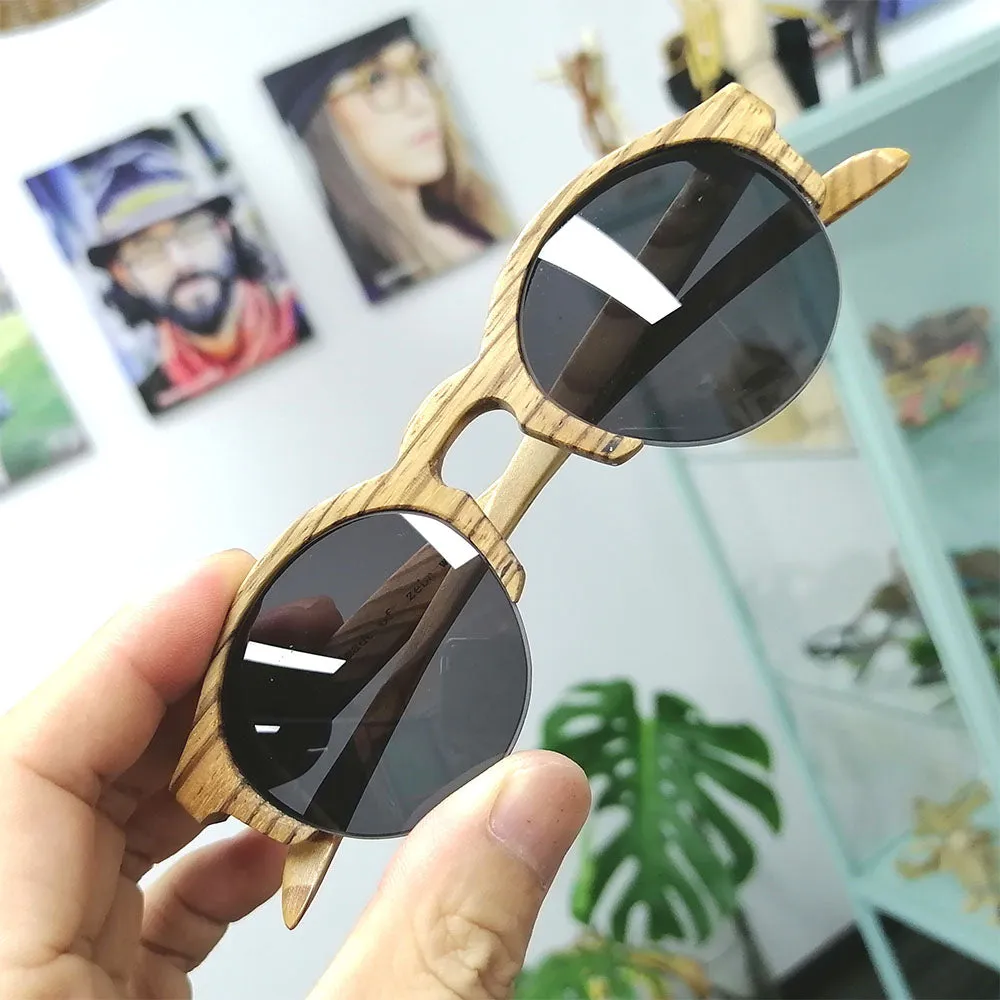 zebra wood Semi-rimless THANKS